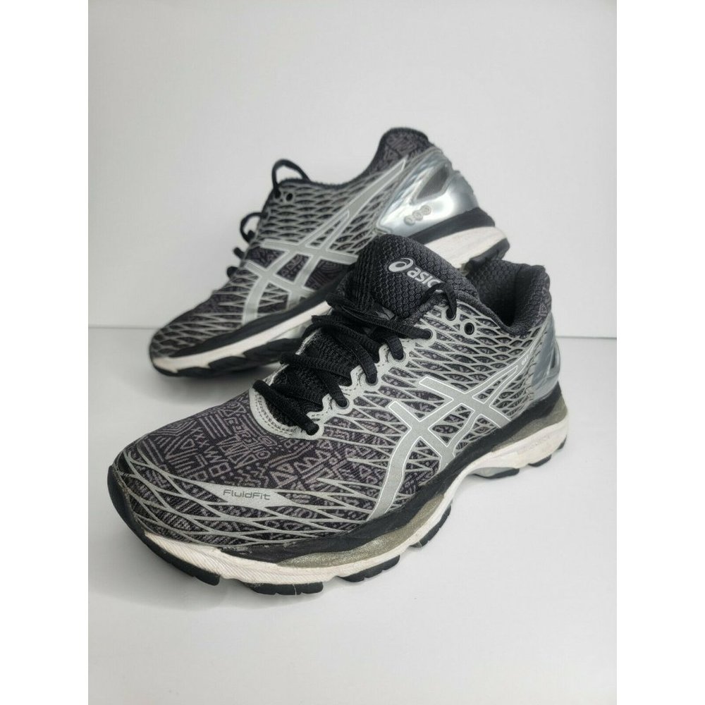 Asics Womens Gel Nimbus 18 Lite Running Shoes Black T6E5N Low Top Lace Up 8.5